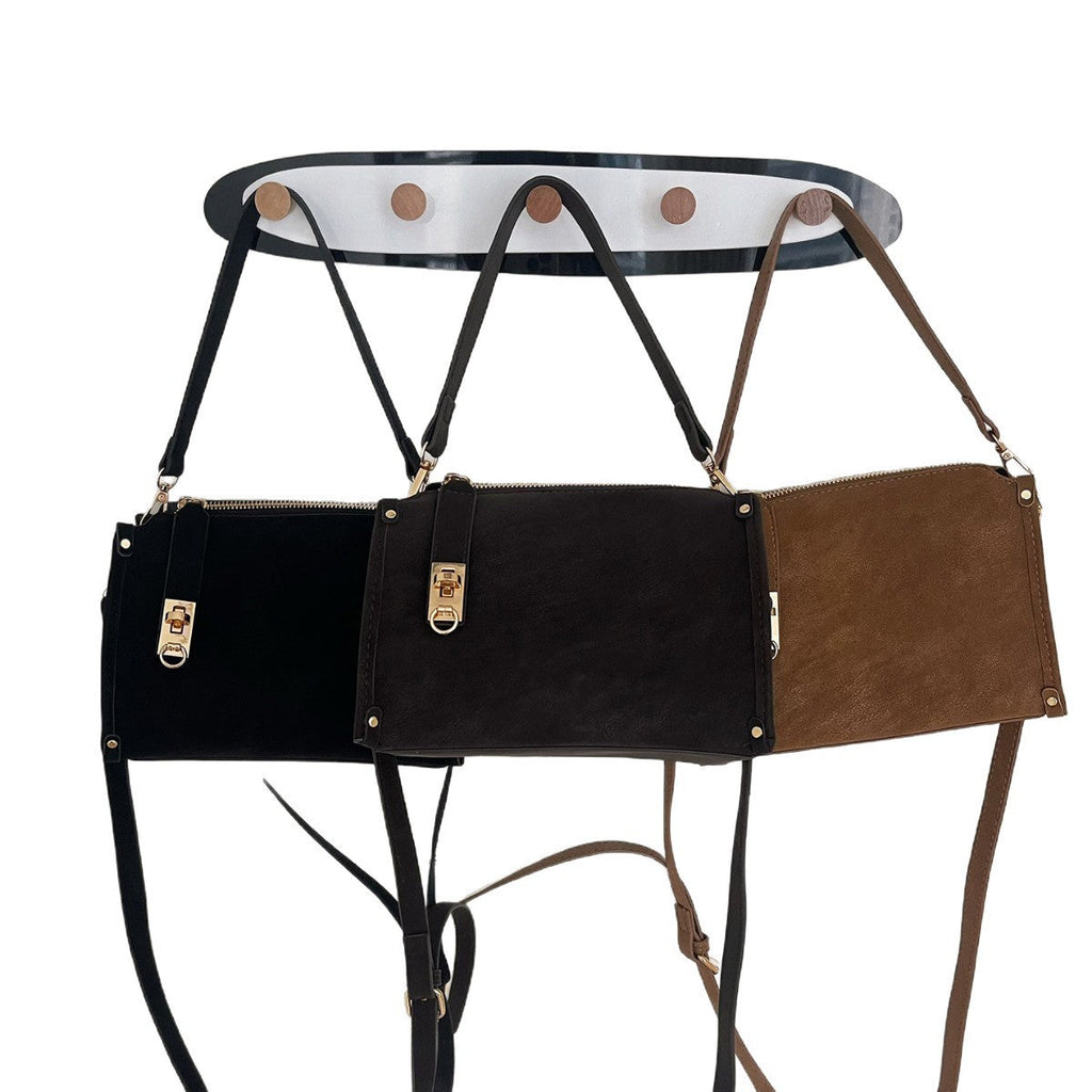 Casual Fashion Womens Handheld Zipper Shoulder Bag
