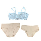 Lot of 3 New American Eagle Womens size XXS Lace Underwire Bra Ribbed Underwear