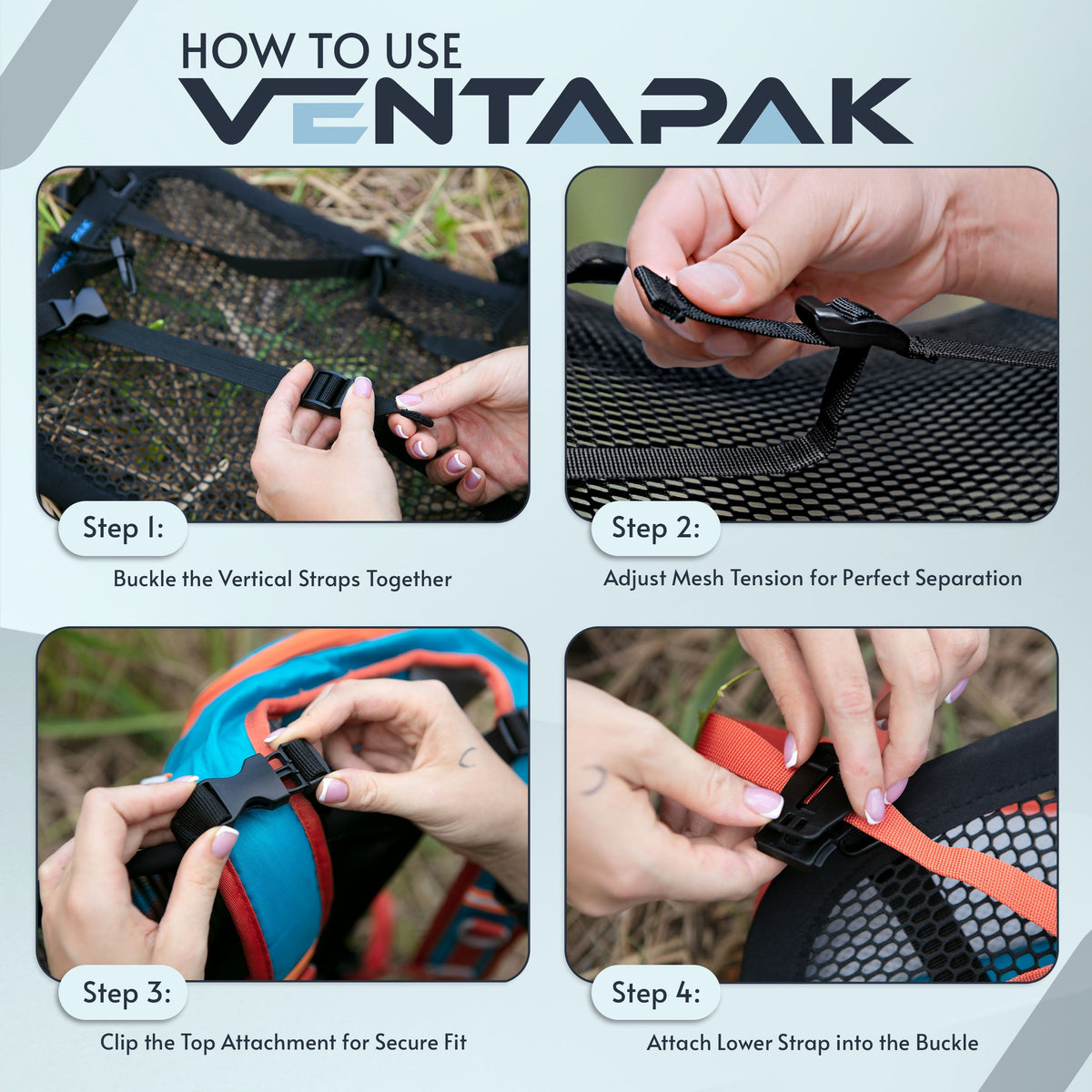 VentaPak - Backpack Comfort Accessory   Lightweight <12 OZ