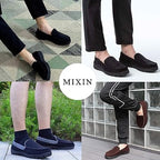 Mixin Mens Size 9.5 Gray Super Soft Slide On Moccasins Indoor Outdoor Slippers