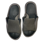 Longbay Mens Size 13-14 Gray Slippers Open Round Toe Slide On House Shoes