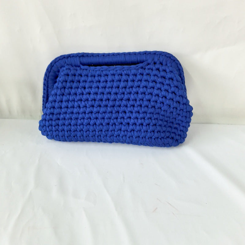 Women's Hand-Crocheted Clutch Bag