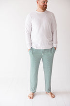 Green Stripes: Men's Pants