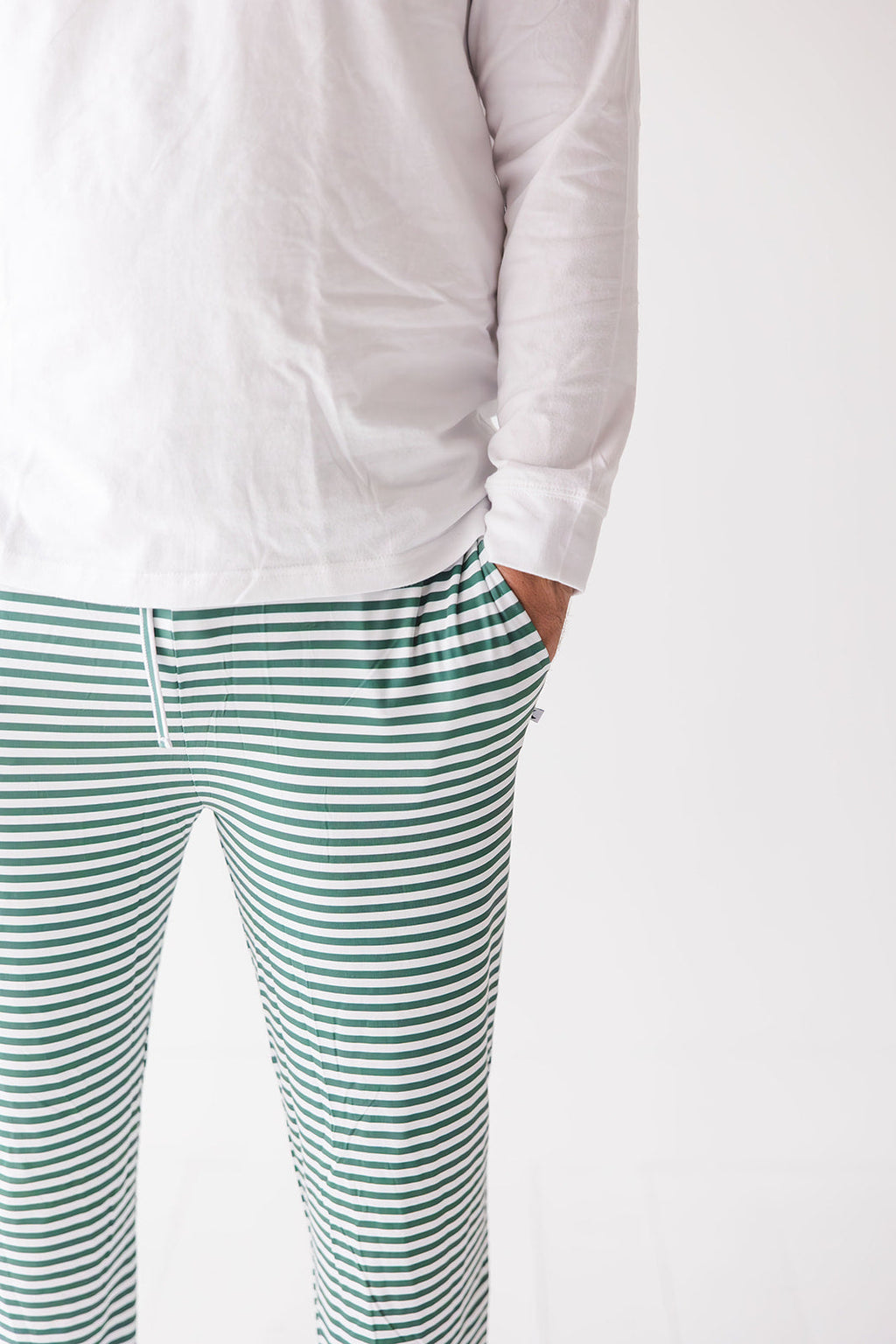 Green Stripes: Men's Pants