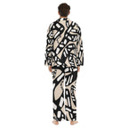 ABEILLE CREATIONS- Mandla Design – Men’s Long Sleeve Pajama 2-Piece Set