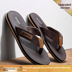 Comfortable Casual Summer Flip- Flops Men Beach Slippers Sandals Simple Luxury Design Indoor Non-Slip Black Flip Flops