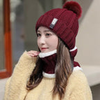 Women’s Winter Beanie Hat & Scarf – Warm Knitted Skull Cap Style