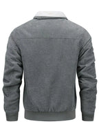 Men's Plus Size Corduroy Sherpa Lined Winter Coat