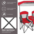 Portable Folding Camping Canopy Chairs with Cup Holder