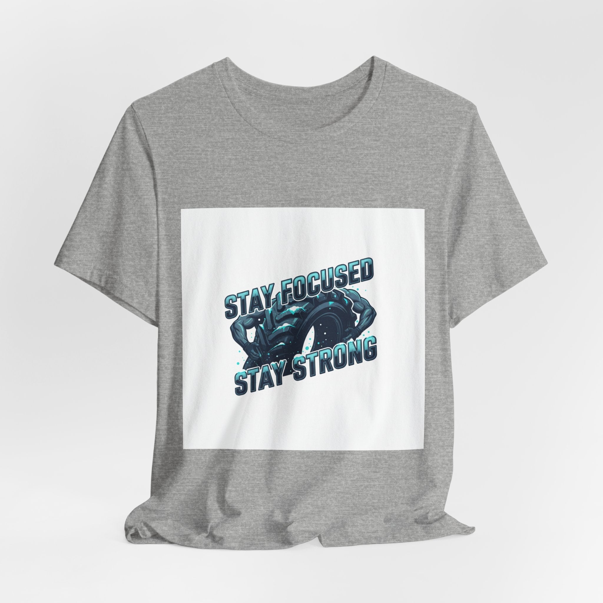 Stay Focused Stay Strong Tee | winter workout shirt, gym motivation apparel