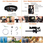 125-Pieces: Emergency Survival Gear Tactical for Outdoor Adventure