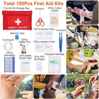 125-Pieces: Emergency Survival Gear Tactical for Outdoor Adventure