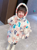 Western Style Children's Clothing, Baby Girls, Cotton-Padded Clothing, Children's Cotton Clothing