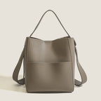 Early Autumn Women's Bag, Textured Crossbody Bucket Bag, Large Capacity Handheld Shoulder Bag