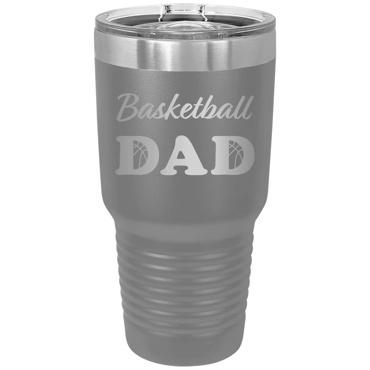 Basketball Dad2 30 oz Tumbler | Dark Gray