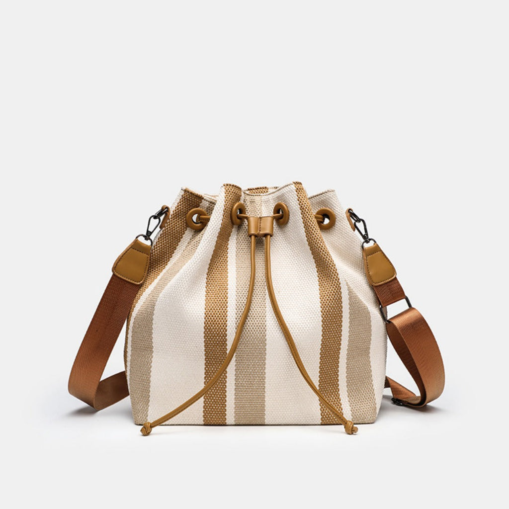 Elegant Canvas Women's Bags Crossbody – Fashionable Shoulder Bucket Bag, Vintage Small College Portable Tote hobo