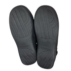 Snug Leaves Men Size 11/12 Black Faux Wool Elastic Sides Slide On House Slippers