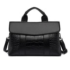 Women Handbag Embossing Boston Bags Large Capacity Work Office Bag Women Shoulder Crossbody