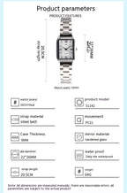 Square Women's Fashion Steel Belt Watch