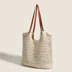 Hobo bag hand-woven, bag casual versatile slouchy bag, seaside vacation beach bag, large capacity shoulder bag