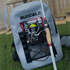 27QT Waterproof Fishing Backpack with Rod Holder