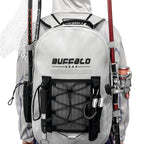 27QT Waterproof Fishing Backpack with Rod Holder