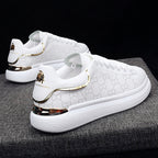 New Fashion White High Quality Women's White Thick Soled Sports Casual Couple Shoes Summer Lace-Up Trainers Gym Tennis Running Breathable High Quality Sneakers
