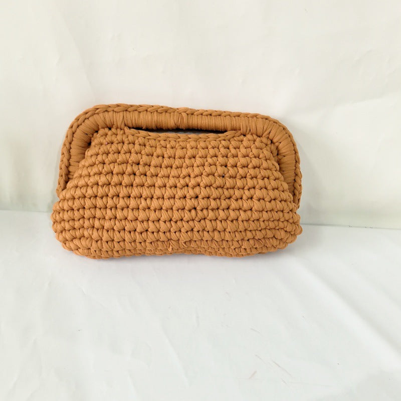 Women's Hand-Crocheted Clutch Bag