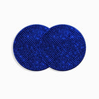 2PCS Diamond Car Coaster Water Cup Slot Non-Slip Mat Silica Gel Pad Bling Car Coasters Silicone Crystal Car Cup Holder Mat Car Gadget Universal Bling Car Cup Mat Holder Insert Crystal Rhinestone Vehicle Cup Coaster Bling Car Accessories for Woman