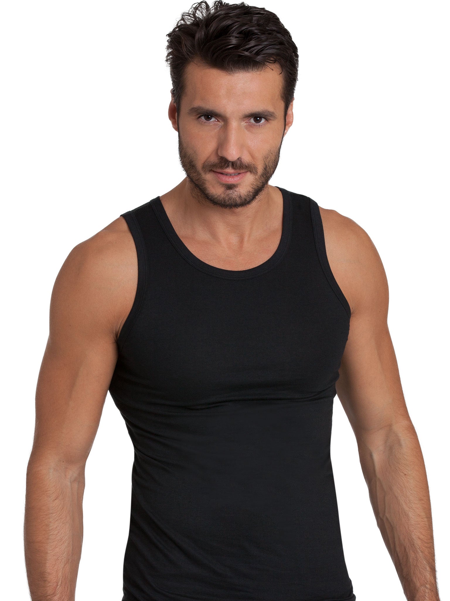 MaRe Luxury Italian Underwear 100% Mako Cotton Men's Sleeveless Shirt. Proudly Made in Italy (3261)