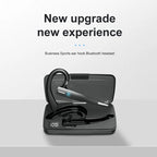 Comfortable Bluetooth Earpiece Wireless Earphone Bluetooth 5.0 Handsfree Earpiece Noise Cancelling HiFi Headset With Dual HD Mic For All Smart Phones Ear Wireless Bluetooth Sport Lightweight Headphones With Case Standby Time For Business Workout Driving
