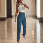 Women's High-Waisted Straight Leg Pants