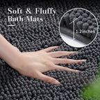 Kasentex Soft Absorbent Bath Rug - Plush Non-Slip Bathroom Mat