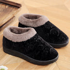 Home Slippers For Women Winter Warm Plush Cotton Home Slippers Women Non Slip Velvet Cotton Couple Soft Shoes Indoor Warm Fuzzy Plush Fleece Lining Bedroom Comfy Home Living Room Shoes