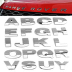 3D Car Stickers Metal Alphabet Car Letters Numbers Decal Sticker, Metal Emblem Decal Logo Trim Badge Silver Black Badge Chrome Letters Numbers Logo Car Stickers Automobiles Plastic Car Letters Number Sticker 3D Emblem Accessories Stickers