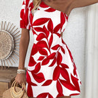 Women’s Puff Sleeve Summer Dress – Vacation & Beach Outfit