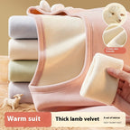 Women's Autumn Winter Berber Fleece Thermal Underwear
