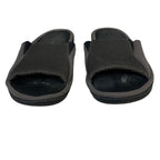 Longbay Mens Size 13-14 Gray Slippers Open Round Toe Slide On House Shoes