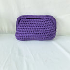 Women's Hand-Crocheted Clutch Bag