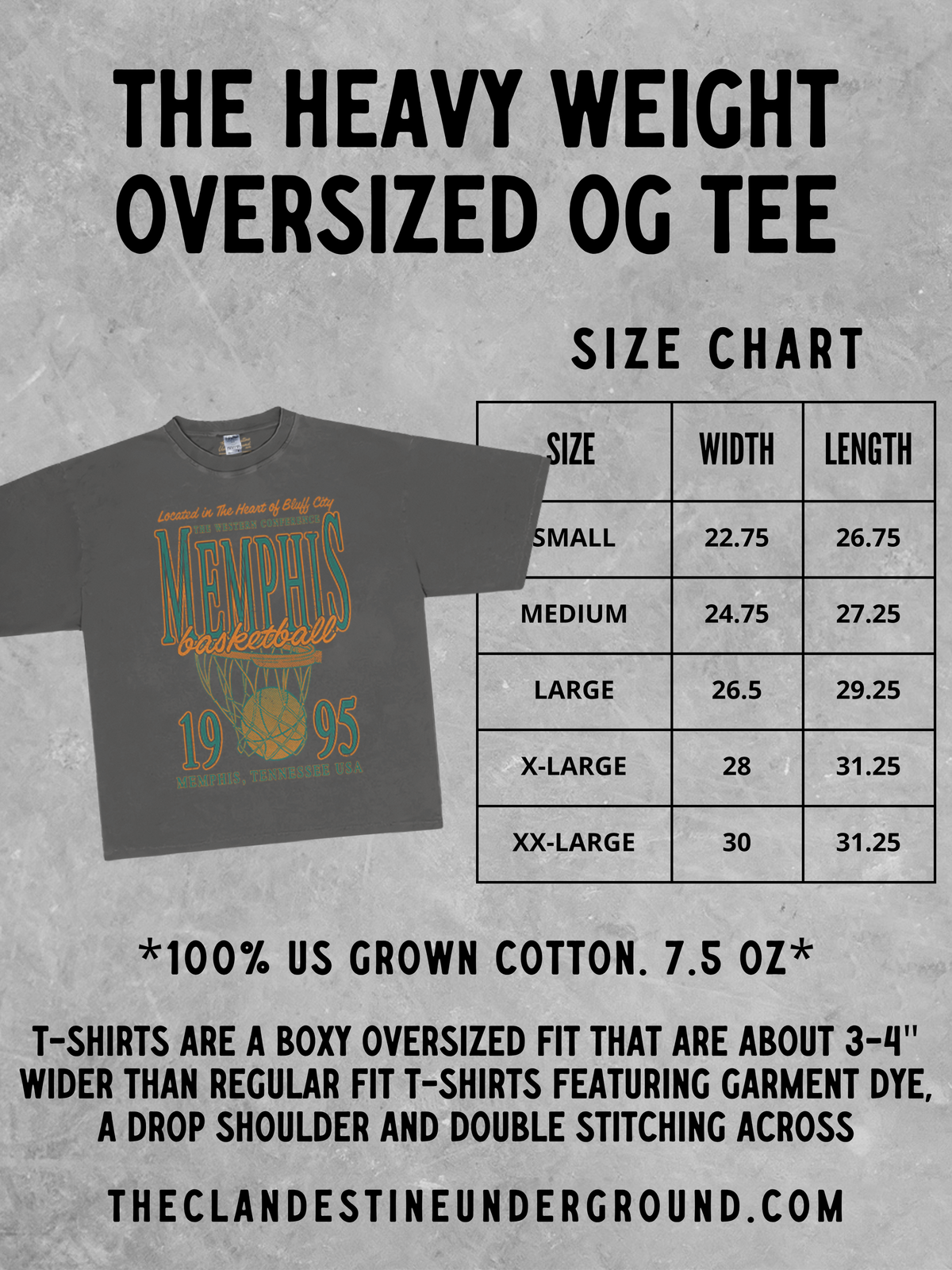 Underground Original Design: 90's Los Angeles Basketball Boxy Oversized TShirt