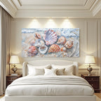 Sea Shells Modern Coastal Wall Art