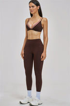 The Seraphine Layered V Sports Bra Leggings 2-Piece Set