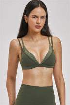 The Seraphine Layered V Sports Bra Leggings 2-Piece Set