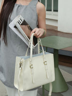 New Genuine Leather Women's Bag, Top-grain Cowhide Shopping Bag, Luxury Feel, Commuter Handbag, Single Shoulder And Crossbody Bag