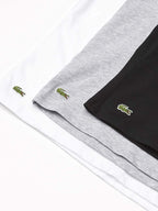Lacoste Underwear Men's Essentials 3-Pack 100% Cotton Regular Fit V-Neck T-Shirts