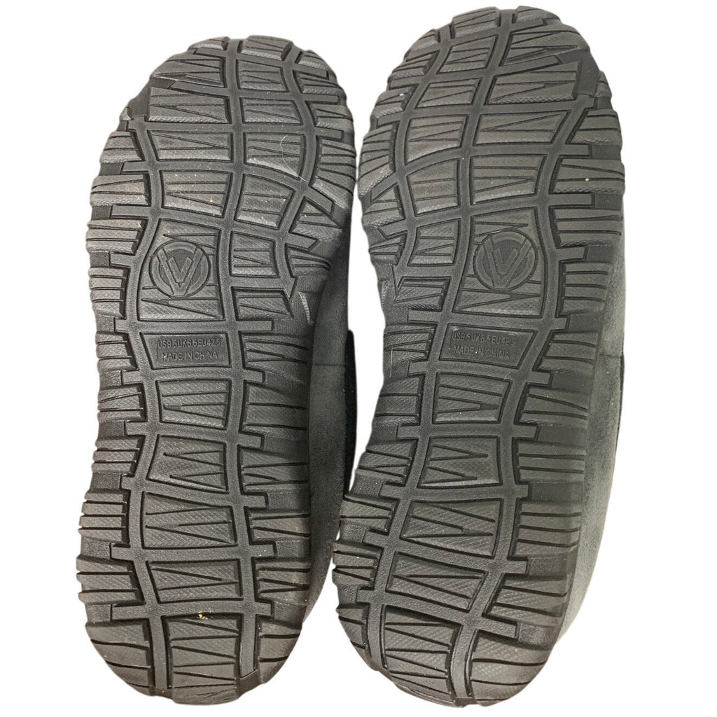 Mixin Mens Size 9.5 Gray Super Soft Slide On Moccasins Indoor Outdoor Slippers