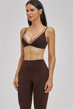 The Seraphine Layered V Sports Bra Leggings 2-Piece Set