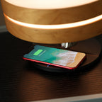 Round Intelligent Music Bluetooth Speaker Bed Lamp WiFi Circle Tree Of Led Light Wireless Charging For Living Room