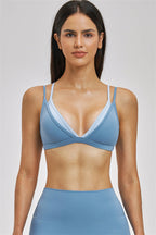 The Seraphine Layered V Sports Bra Leggings 2-Piece Set