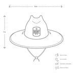 Patriot Bald Eagle Straw Hat